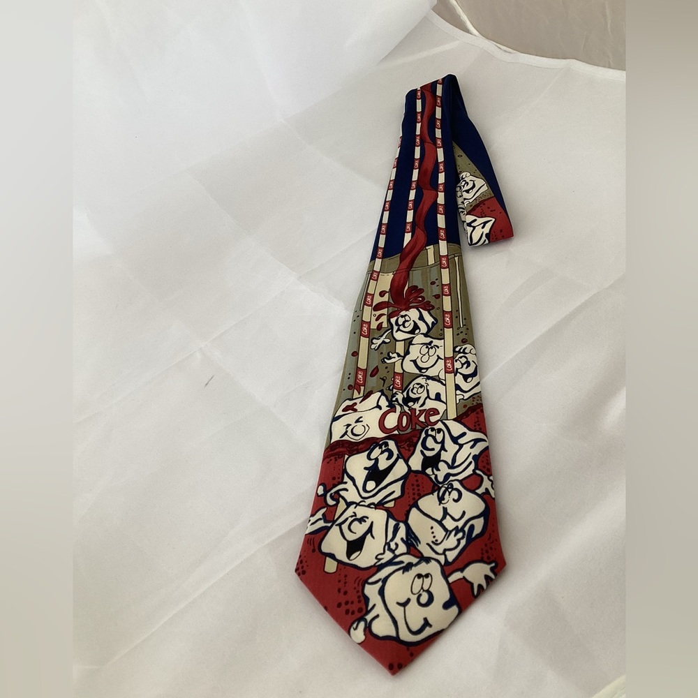 Fun Coca-Cola ice cube cartoon tie by consenso